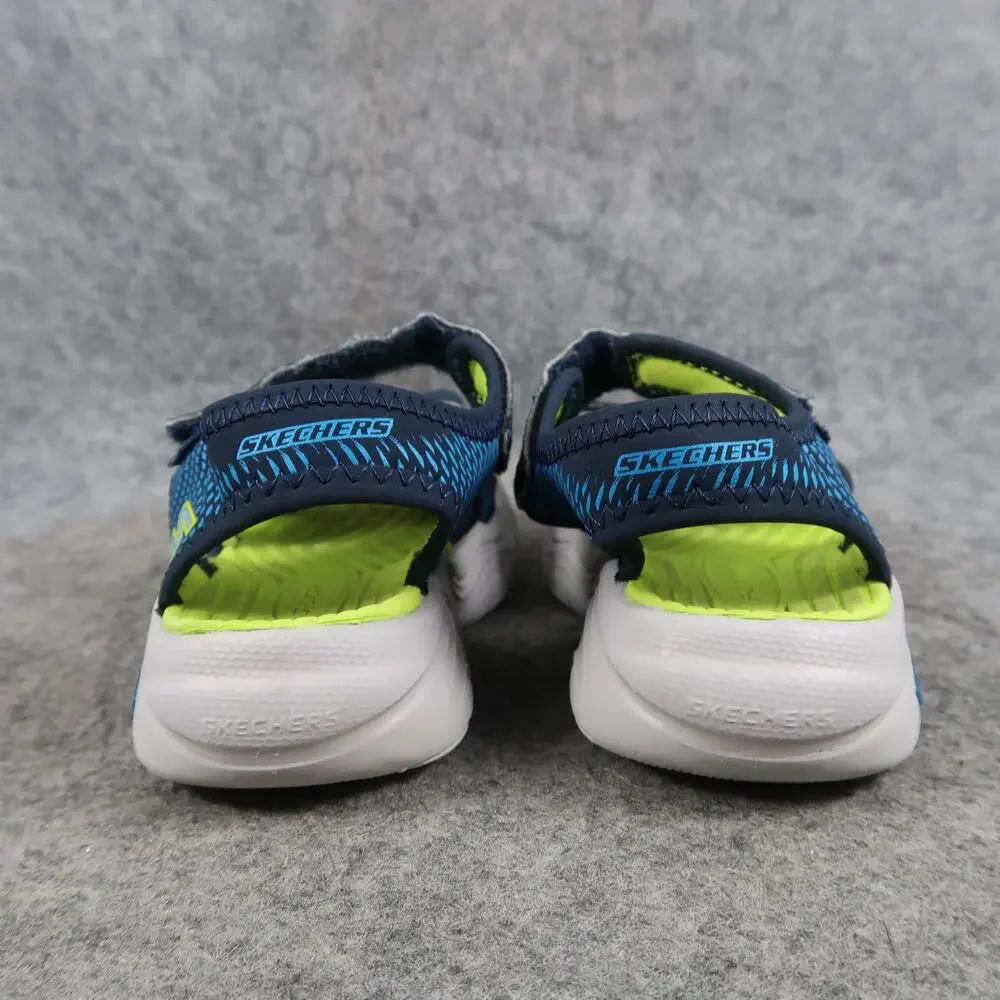 Skechers Shoes Toddler Baby 7 Sandals Adjustable Comfort Casual Kids Blue Green